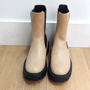 ONLY Tan Ankle Combat Boots